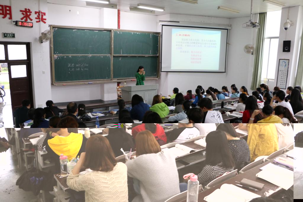 青年骨干教师龙斌老师在讲课